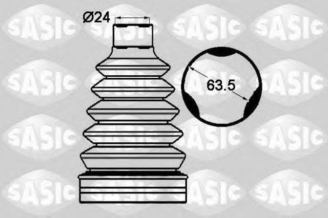 SASIC 1904007 Пыльник ШРУСа передней полуоси внутренний в наличии Черкассы