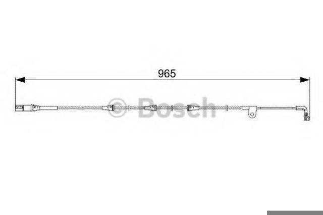 1987473027 BOSCH Датчик износа тормозных колодок передний купить в Полтава
