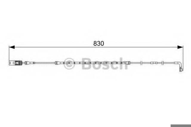 1987473043 BOSCH Датчик износа тормозных колодок передний купить в Житомир