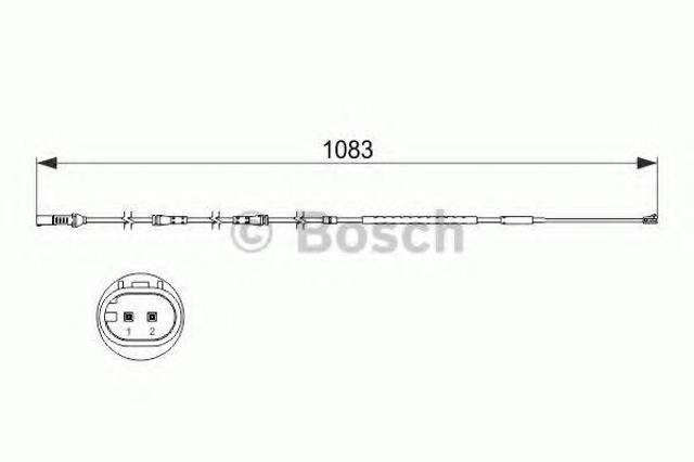 1987473500 BOSCH Датчик износа тормозных колодок передний купить в Чернигов