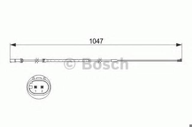1987473512 BOSCH Датчик износа тормозных колодок задний купить в Чернигов