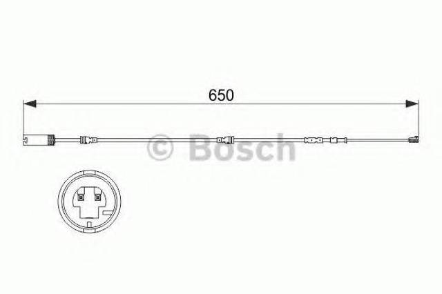 1987473513 BOSCH Датчик износа тормозных колодок передний купить в Сумы