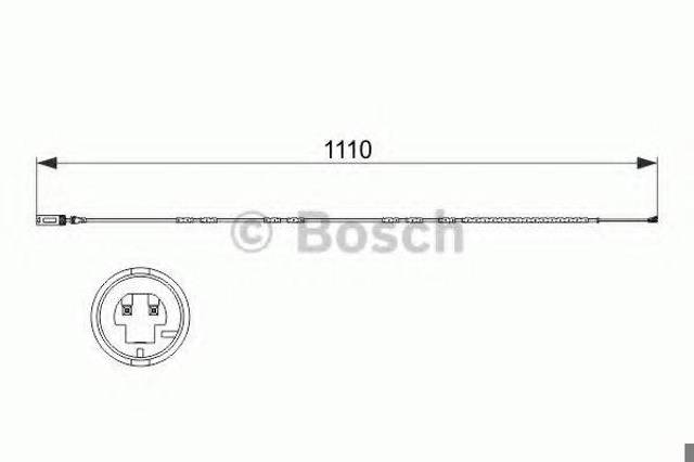 1987473515 BOSCH Датчик износа тормозных колодок задний купить в Харьков