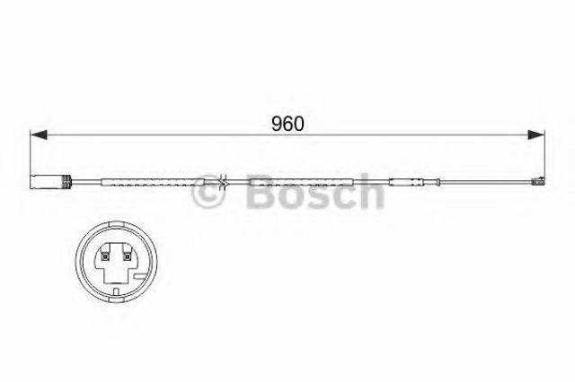 1987473523 BOSCH Датчик износа тормозных колодок задний купить в Ужгород