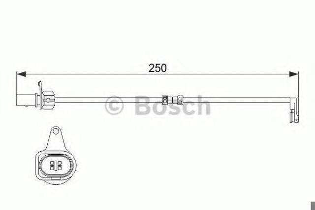 BOSCH 1987474510 Датчик износа тормозных колодок задний в наличии Львов
