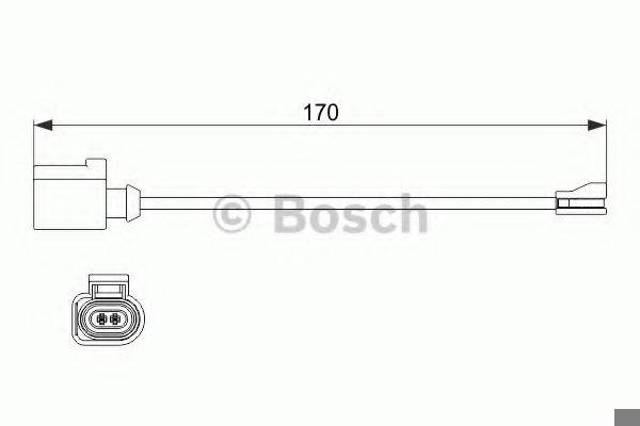 1987474512 BOSCH Датчик износа тормозных колодок передний купить в Черкассы