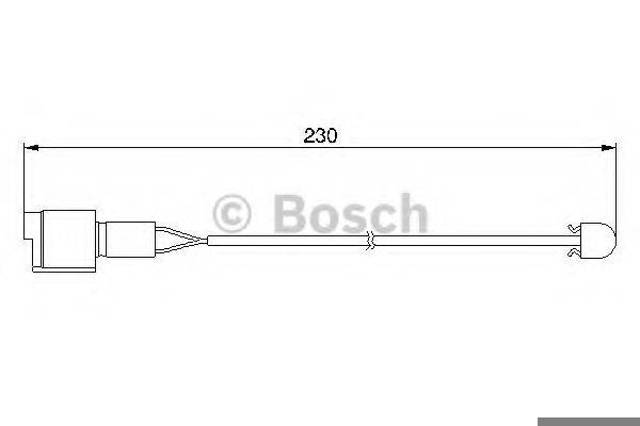 BOSCH 1987474910 Датчик износа тормозных колодок задний в наличии Полтава