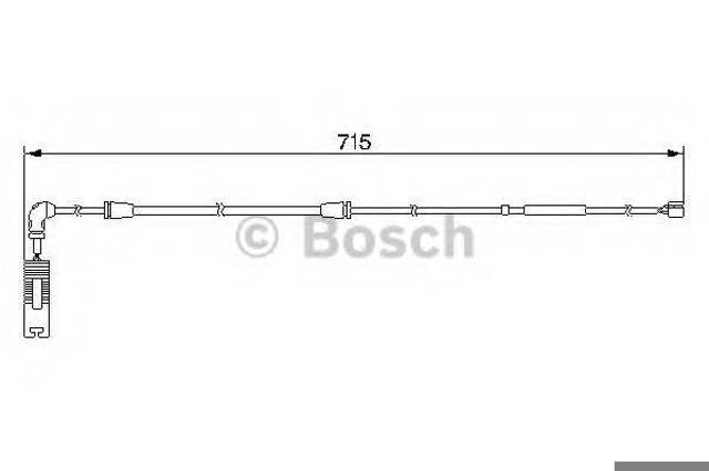 1987474946 BOSCH Датчик износа тормозных колодок задний купить в Чернигов