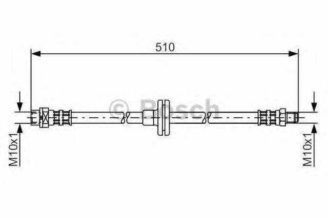 1987476056 BOSCH Шланг тормозной передний купить в Харьков