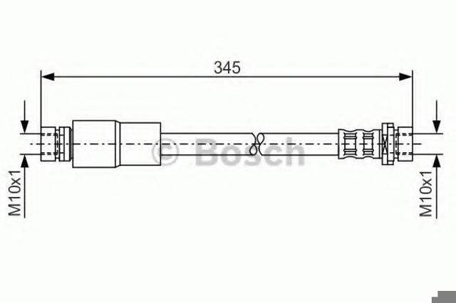 BOSCH 1987476058 Шланг тормозной передний в наличии Харьков