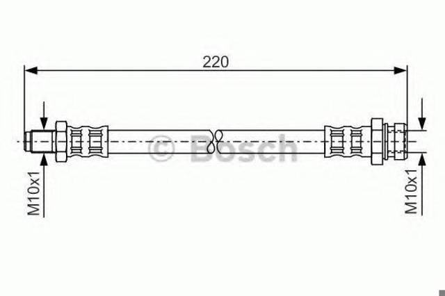 BOSCH 1987476345 Шланг тормозной задний в наличии Ужгород