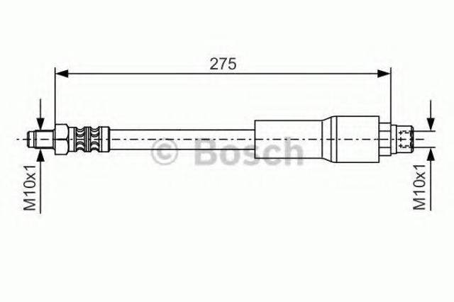 1987476649 BOSCH Задний тормозной шланг купить в Павлоград