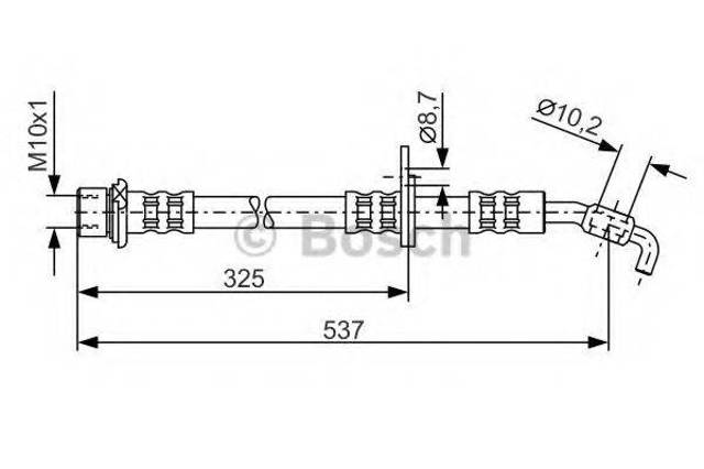 BOSCH 1987476782 Шланг тормозной передний левый в наличии Сумы