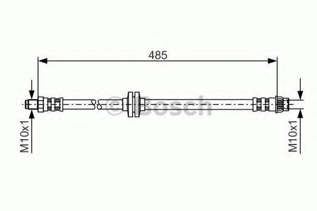 1987476827 BOSCH Шланг тормозной передний купить в Черновцы