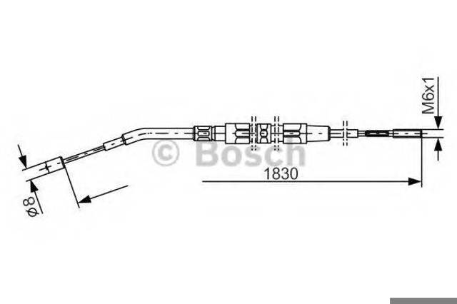 1987477008 BOSCH Трос ручного тормоза задний правый/левый купить в Ужгород