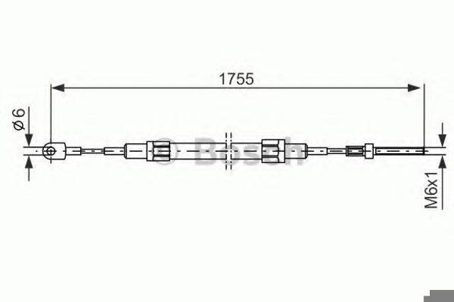 1987477071 BOSCH Задний трос ручника купить в Полтава