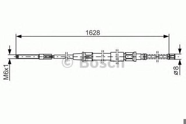 1987477169 BOSCH Задний трос ручника купить в Запорожье