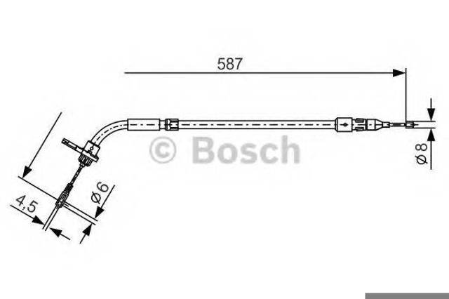 BOSCH 1987477224 Трос ручника в наличии Ужгород