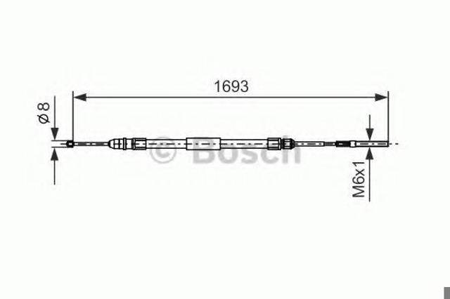 BOSCH 1987477532 Задний правый трос ручника в наличии Харьков