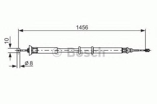 1987477561 BOSCH Трос ручного тормоза задний правый/левый купить в Черкассы
