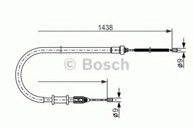 BOSCH 1987477634 Трос ручника в наличии Одесса