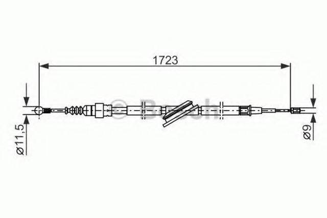 1987477686 BOSCH Трос ручного тормоза задний правый/левый купить в Одесса