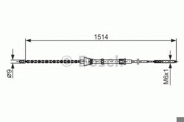 1987477695 BOSCH Задний трос ручника купить в Одесса