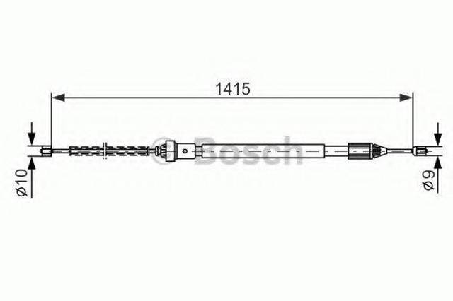 1987477782 BOSCH Трос ручника купить в Павлоград