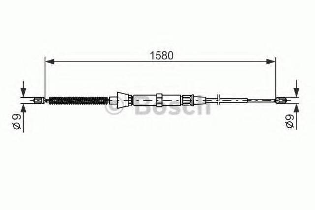 BOSCH 1987477806 Трос ручного тормоза задний правый/левый в наличии Днепр
