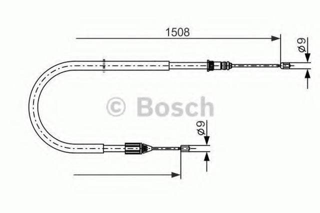 1987477890 BOSCH Трос ручника купить в Павлоград