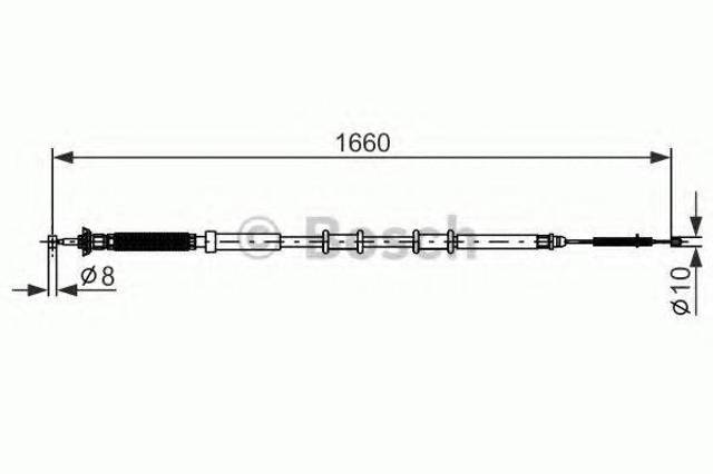 BOSCH 1987477973 Задний правый трос ручника в наличии Тернополь