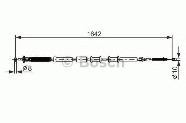 1987477974 BOSCH Трос ручника купить в Полтава