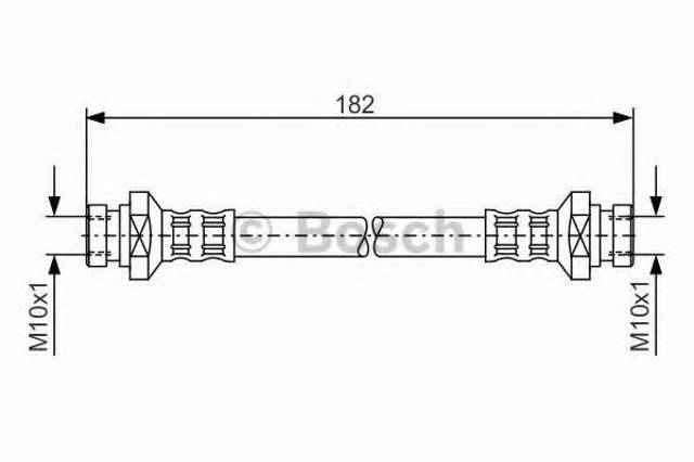 BOSCH 1987481010 Шланг тормозной передний в наличии Каменское