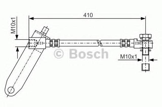 Шланг тормозной передний, правый 1987481047 BOSCH