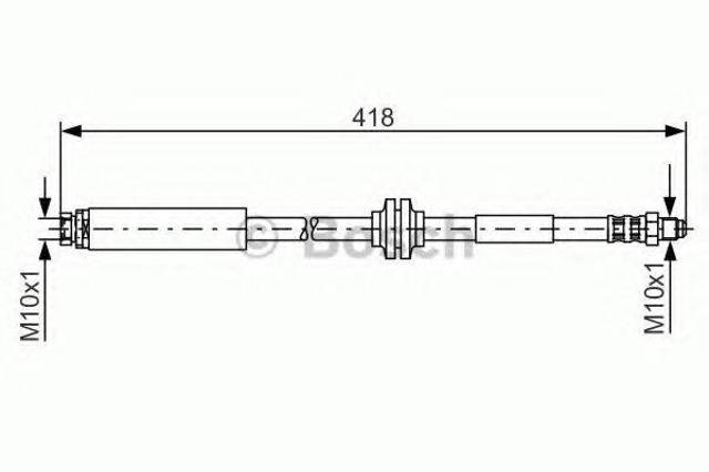 1987481058 BOSCH Задний тормозной шланг купить в Полтава