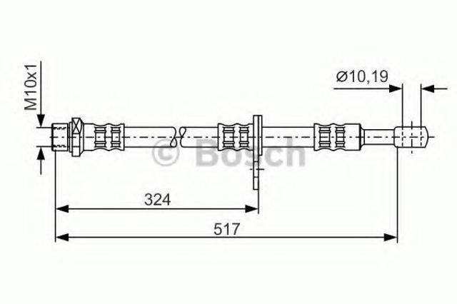 1987481139 BOSCH Шланг тормозной передний левый купить в Черкассы