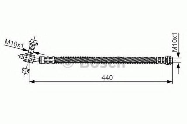 1987481175 BOSCH Шланг тормозной задний купить в Ужгород