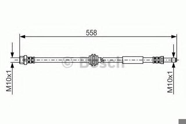 BOSCH 1987481182 Шланг тормозной передний в наличии Чернигов