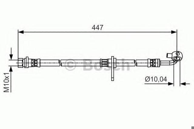 1987481515 BOSCH Шланг тормозной передний правый купить в Сумы
