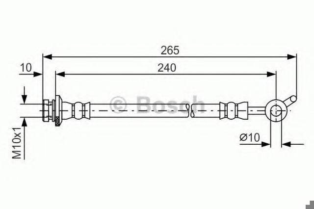1987481570 BOSCH Шланг тормозной задний левый купить в Черкассы