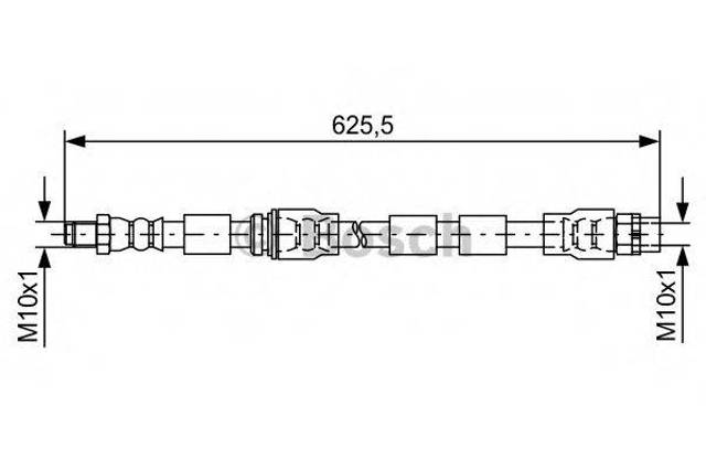 Гибкая тормозная трубка передняя 1987481589 BOSCH