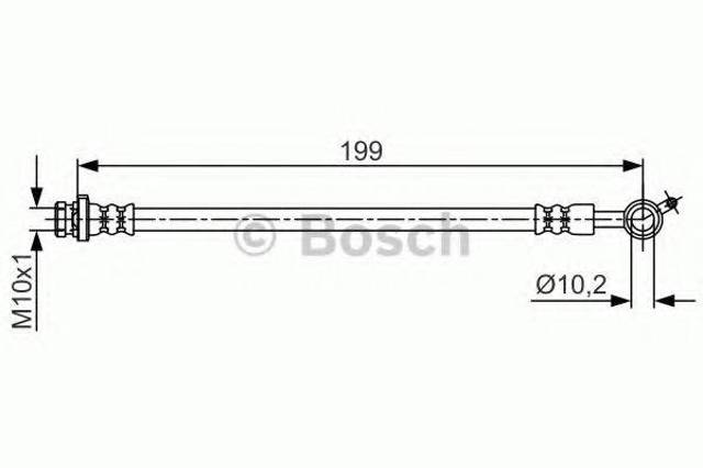 Задний левый тормозной шланг 1987481699 BOSCH