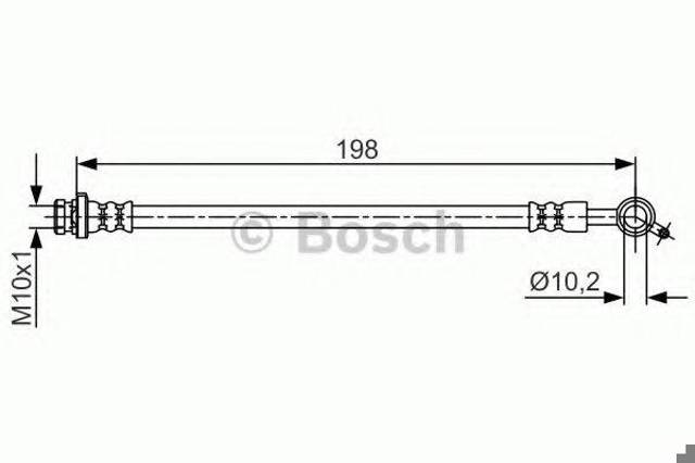 1987481712 BOSCH Шланг тормозной задний правый купить в Ирпень