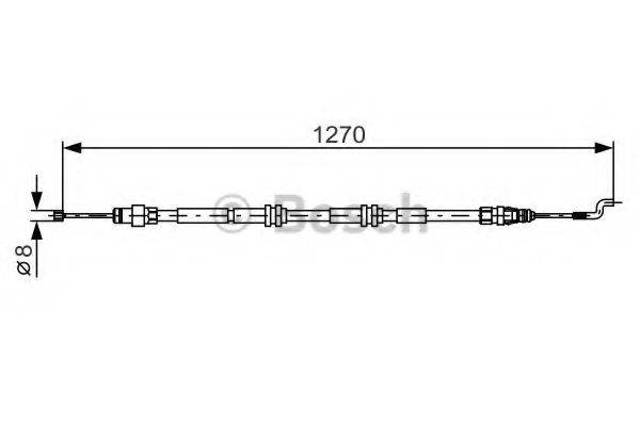 Задний трос ручника 1987482014 BOSCH