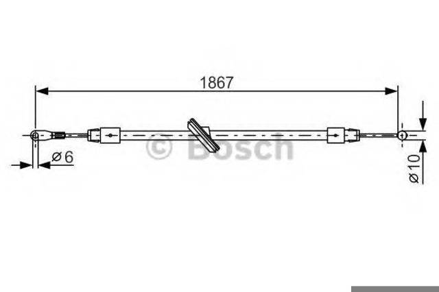 BOSCH 1987482028 Передний трос ручника в наличии Каменское