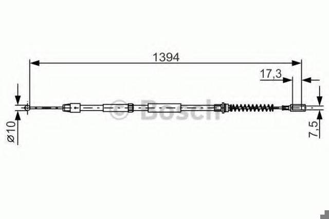 BOSCH 1987482033 Трос ручного тормоза задний правый/левый в наличии Днепр