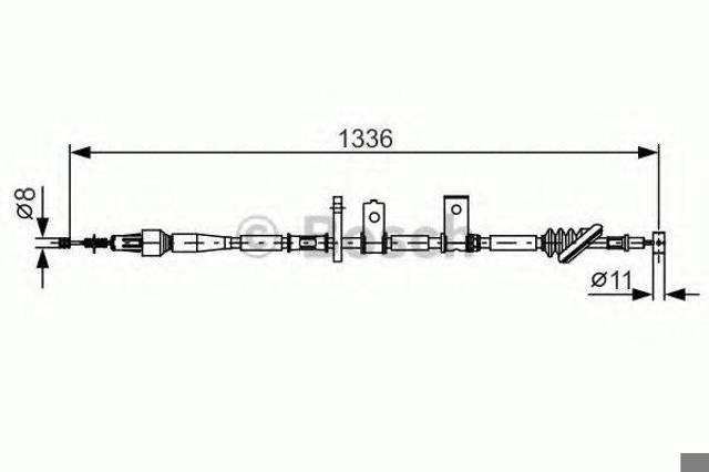 Трос ручного тормоза 1987482091 BOSCH