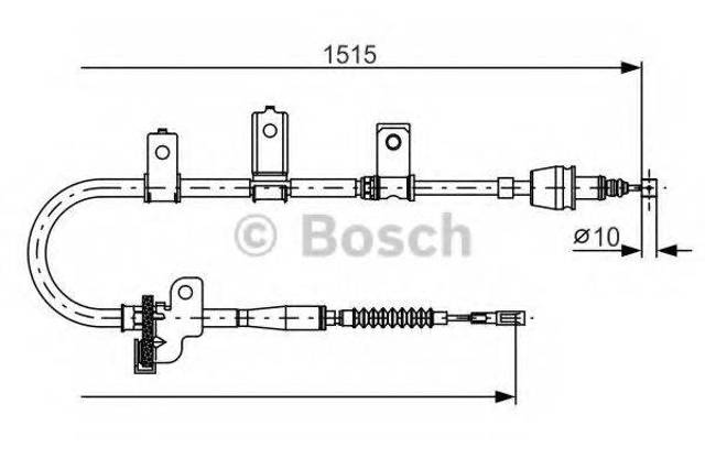 Трос ручника задний правый 1987482097 BOSCH