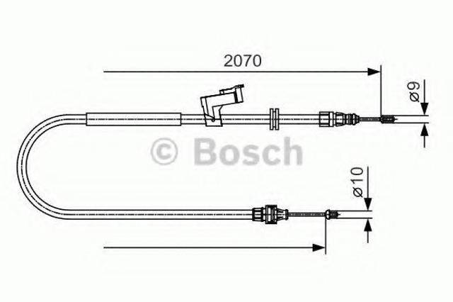 Трос ручного тормоза 1987482133 BOSCH
