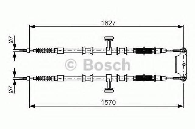 Трос ручного тормоза задний правый/левый 1987482147 BOSCH